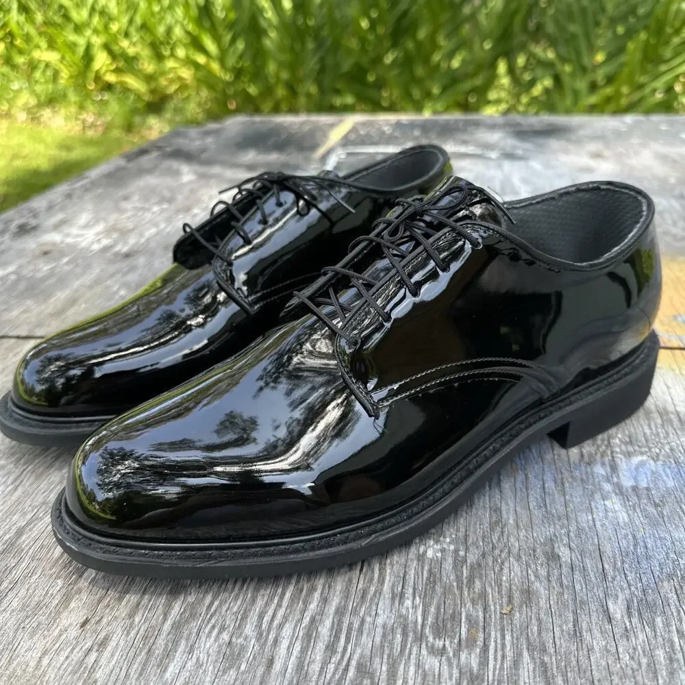 Military Bates Men’s 11.5 E Uniform Dress Shoes Vibram Black No Insoles 275